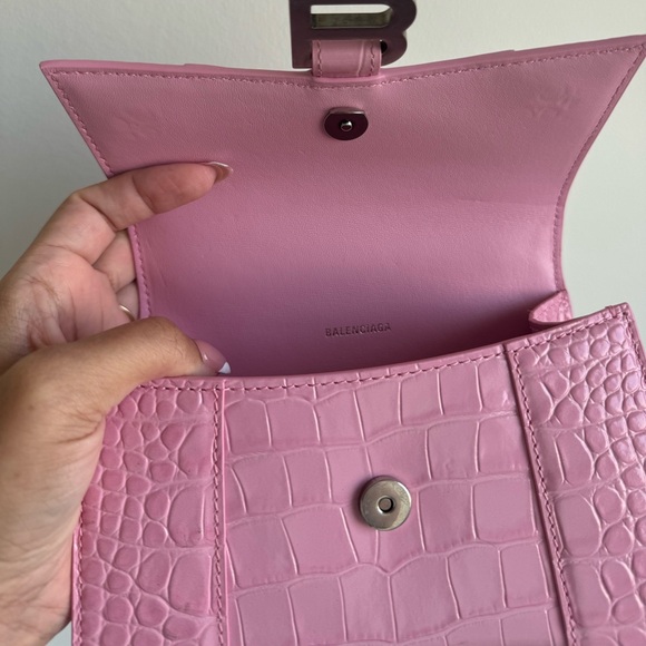 Hourglass XS Handbag Crocodile Embossed - Picture 5 of 9